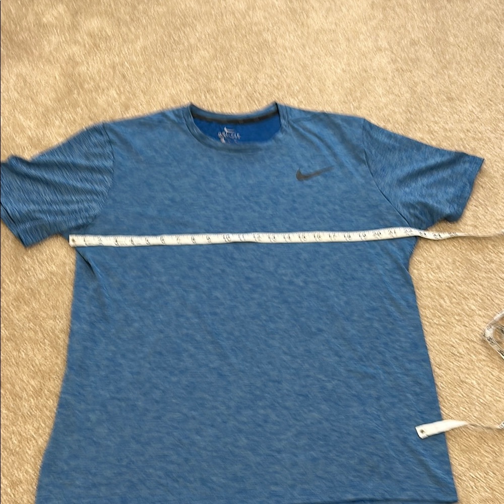 Men’s Nike Blue Dri-fit Short Sleeve Shirt-XL